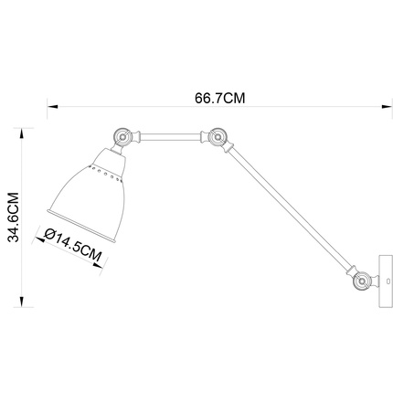 Бра Arte Lamp BRACCIO A2055AP-1AB