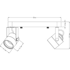 Фото накладные споты A1310PL-2CC