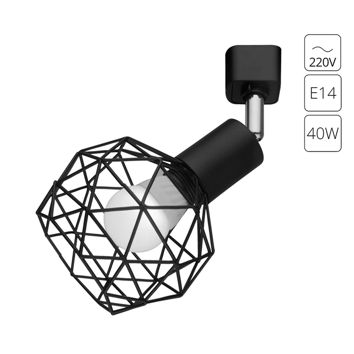 Трековый светильник Arte Lamp SOSPIRO A6141PL-1BK фото