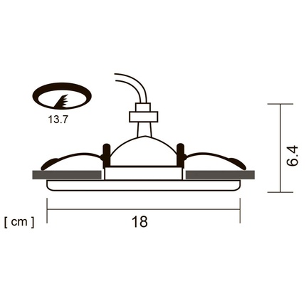 Точечный встраиваемый светильник Arte Lamp APUS A6664PL-1WH