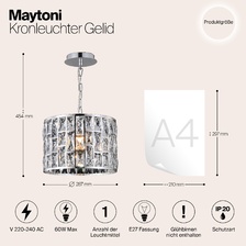 Фото подвесные люстры MOD184-PL-01-CH_maytoni