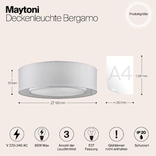Фото потолочные светильники MOD617CL-04GR_maytoni