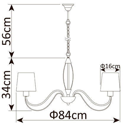 Подвесная люстра Arte Lamp ORLEAN A9310LM-8WG
