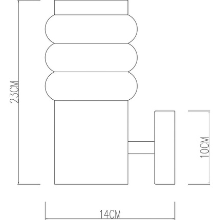 Уличный настенный светильник Arte Lamp PORTICA A8381AL-1SS