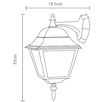 Уличный настенный светильник Arte Lamp BREMEN A1012AL-1BK