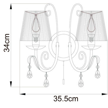 Бра Arte Lamp ROMANA SNOW A1743AP-2WH