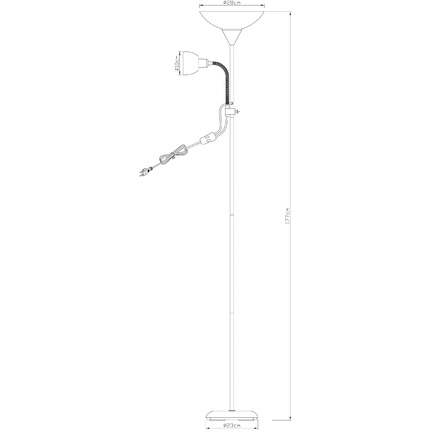 Торшер Arte Lamp DUETTO A9569PN-2AB