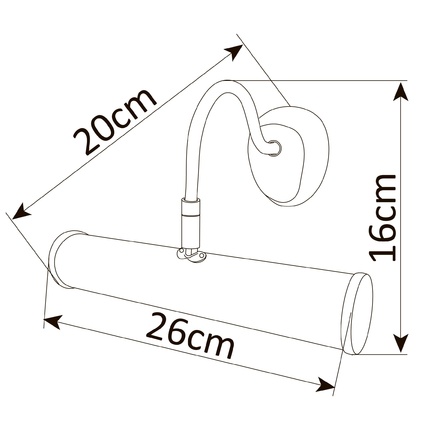 Подсветка для картин Arte Lamp PICTURE LIGHTS BASIC A5023AP-1AB