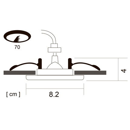 Точечный встраиваемый светильник Arte Lamp AQUA A5444PL-1CC