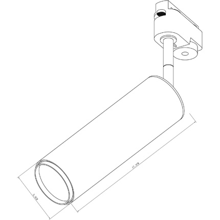 Трековый светильник Arte Lamp PERISCOPIO A1412PL-1BK