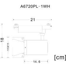 Фото трековые светильники A6720PL-1WH