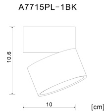 Фото накладные споты A7715PL-1BK