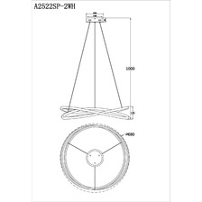 Фото подвесные люстры A2522SP-2WH