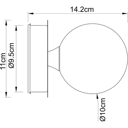 Настенный светильник Arte Lamp AQUA-BOLLA A5663AP-1CC