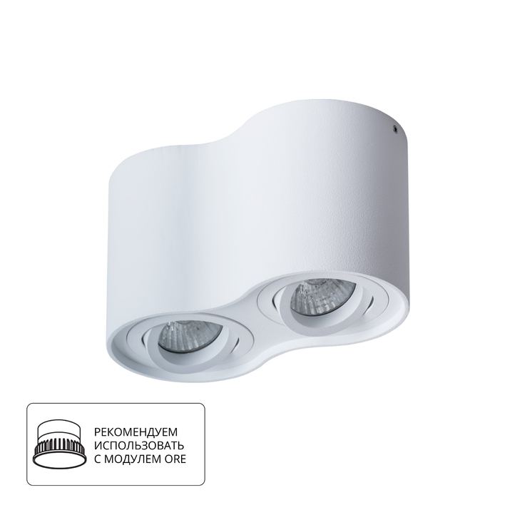 Точечный накладной светильник Arte Lamp FALCON A5645PL-2WH фото