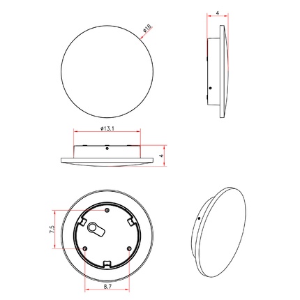 Декоративная подсветка Arte Lamp NIMBO A1510AP-1BK