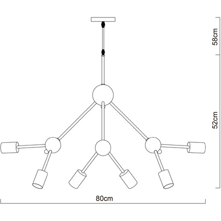 Подвесная люстра Arte Lamp MATRIX A3064SP-12WH