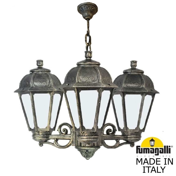Уличный подвесной светильник Fumagalli SICHEM/SABA 3L K22.120.S30.BYF1R фото