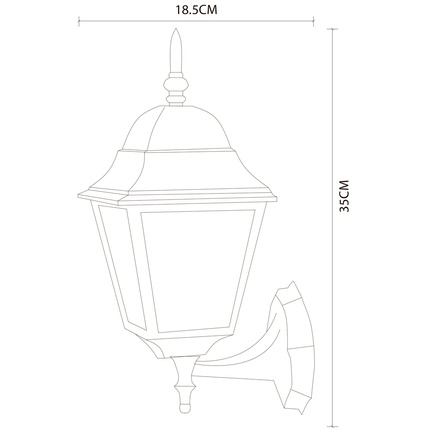 Уличный настенный светильник Arte Lamp BREMEN A1011AL-1BK