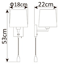 Фото бра A9246AP-2SS