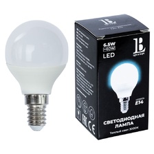 Фото светодиодные лампы E14-6,5W-3000К-G45