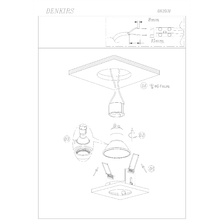 Фото точечные встраиваемые светильники DK2031-WH_denkirs