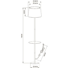 Фото со столиком A2102PN-1WH