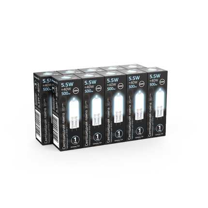 Светодиодная лампа Gauss 5,5W 500Lm 4100K G4 107807205