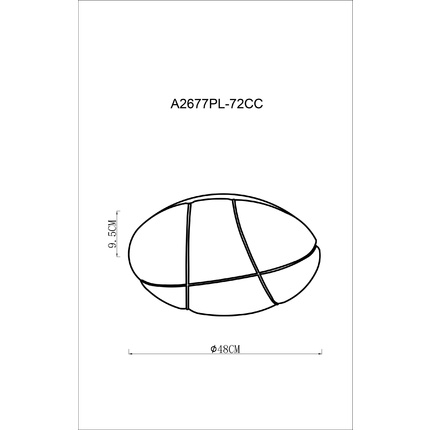 Потолочный светильник Arte Lamp BISCOTTI A2677PL-72CC