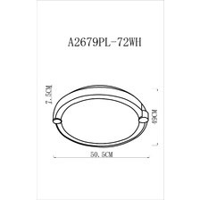 Фото потолочные светильники A2679PL-72WH