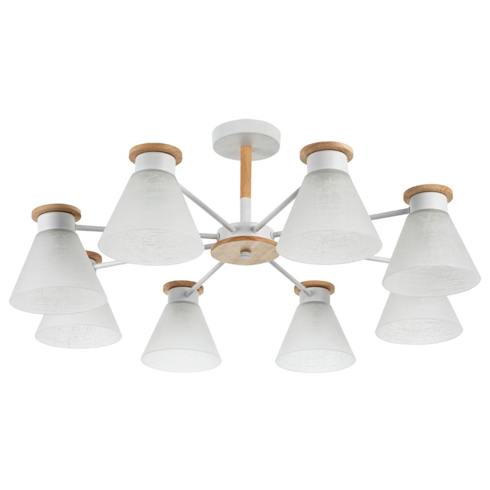 Потолочная люстра Arte Lamp TYLER A1031PL-8WH фото