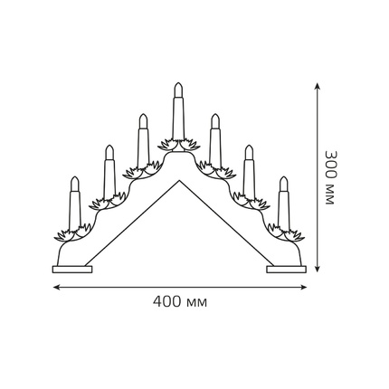Светодиодная свеча GAUSS HOLIDAY HL020