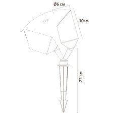 Фото грунтовые светильники A1022IN-1BK