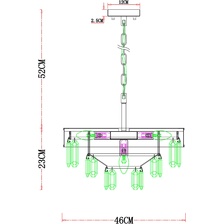 Фото подвесные люстры A1002LM-6CC