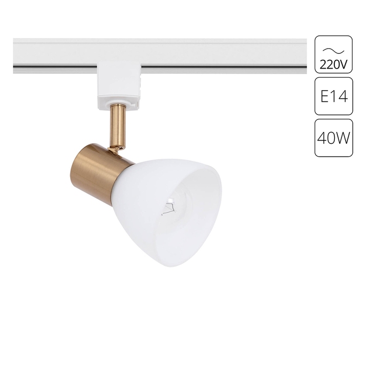 Трековый светильник Arte Lamp FALENA A3117PL-1WH фото