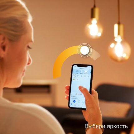 Светодиодная филаментная лампа Gauss SMART HOME G95 7W 740Lm 2500K E27 1320112