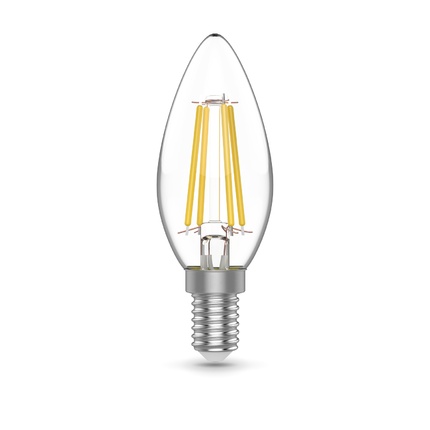 Светодиодная филаментная лампа Gauss Свеча 4,5W 420Lm 4100K E14 1031215
