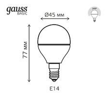 Фото светодиодные лампы 1053128_GAUSS