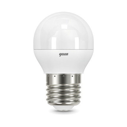 Светодиодная лампа Gauss Шар 7W 550Lm 4100K E27 105102207-S