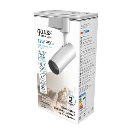 Трековый светильник GAUSS TRACK LIGHT LED TR064