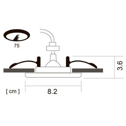Точечный встраиваемый светильник Arte Lamp AQUA A5440PL-1SS