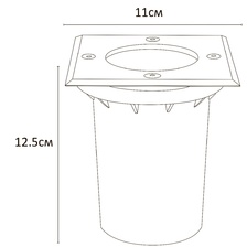 Фото тротуарные светильники A6015IN-1SS