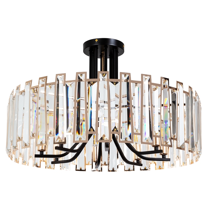 Потолочная люстра Arte Lamp AMBER A1028PL-8BK фото