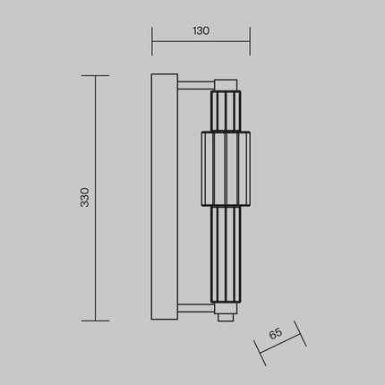 Настенный светильник Maytoni VERTICALE MOD308WL-L9CH3K