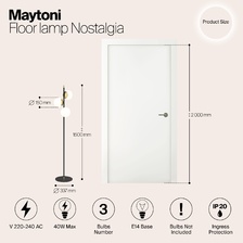 Фото напольные MOD048FL-03G_maytoni