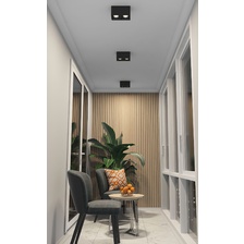 Фото точечные накладные светильники DK3085-BK+CH_denkirs