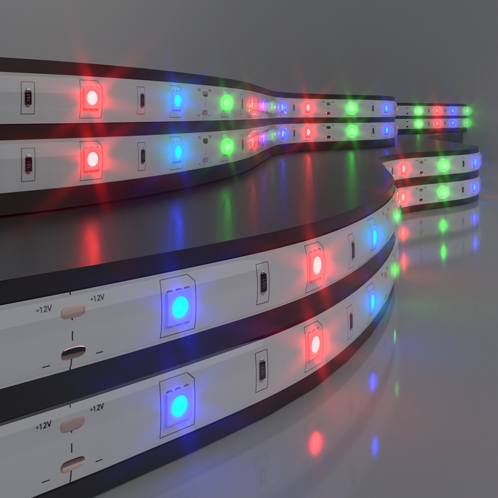 Светодиодная лента Elektrostandard 12V RGB 7,2Вт/м 5м 4690389150326 фото