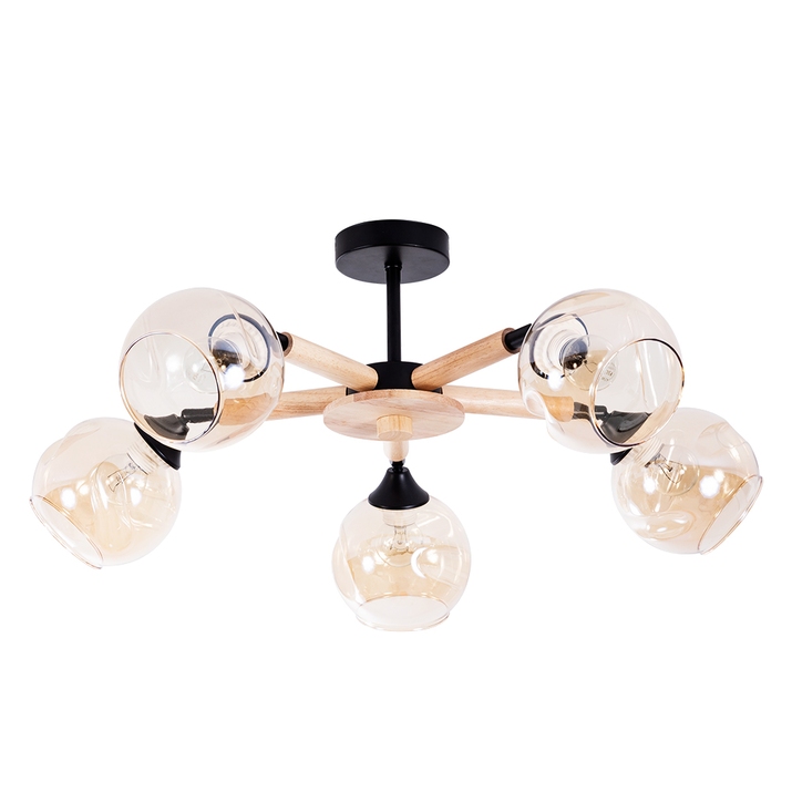 Потолочная люстра Arte Lamp BRANSON A4370PL-5BR фото