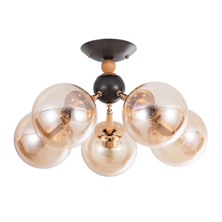 Потолочная люстра Arte Lamp BOSTON A4485PL-5BK фото