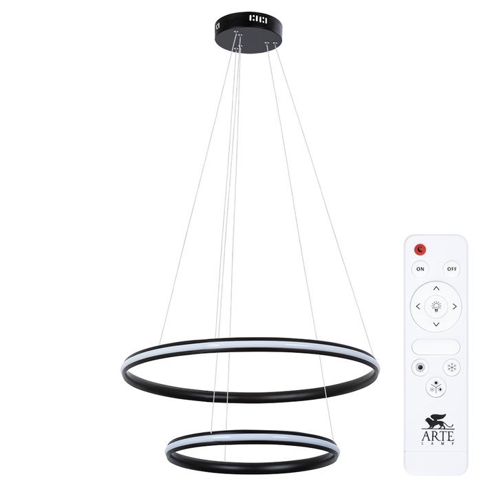 Подвесная люстра Arte Lamp MERIDIANA A2198SP-2BK фото